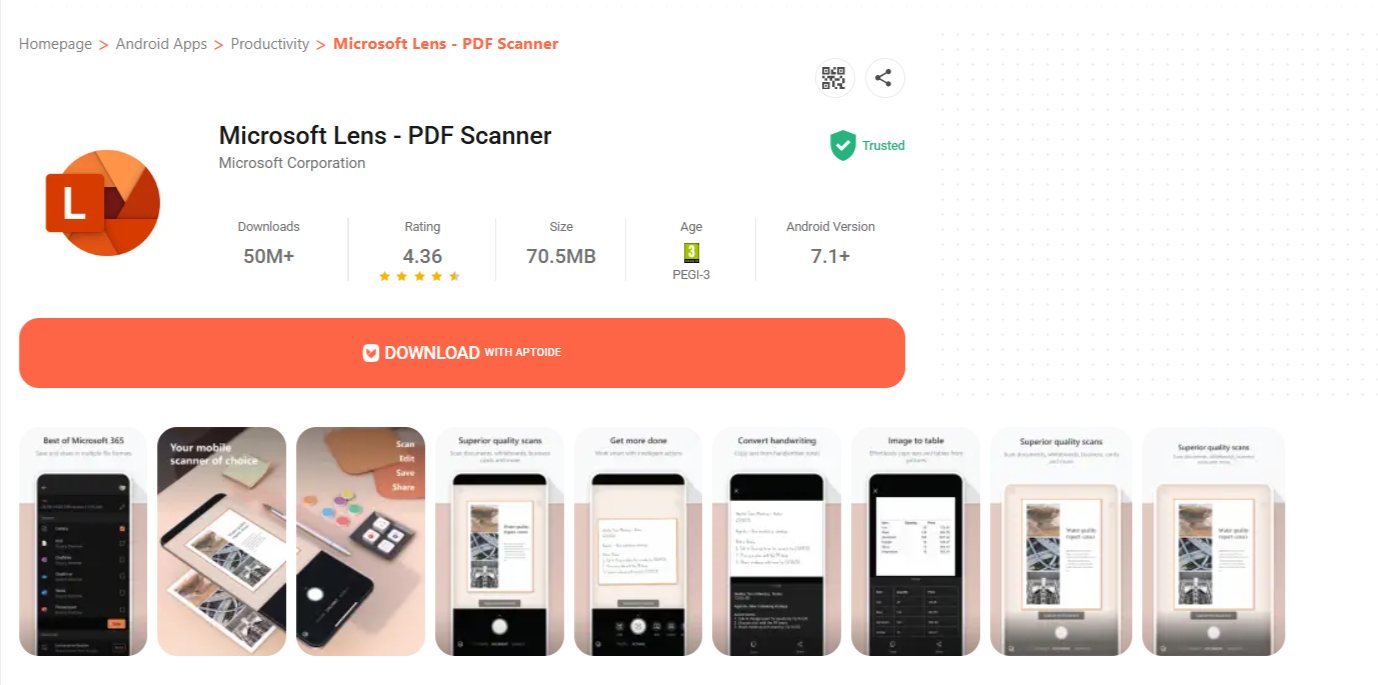 Microsoft Lens – Best App for Scanning Documents